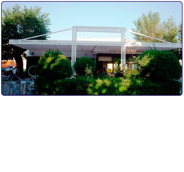 Pérgolas tipo Cercha compacta de Siplan